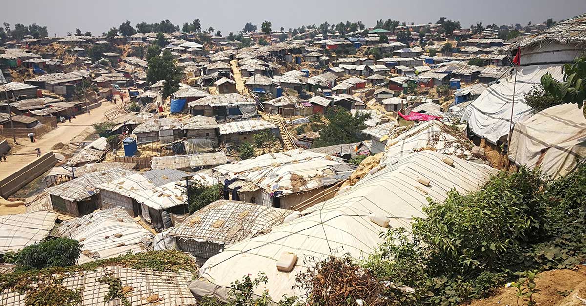 Photo: A Rohingya refugee camp in Cox’s Bazar District.