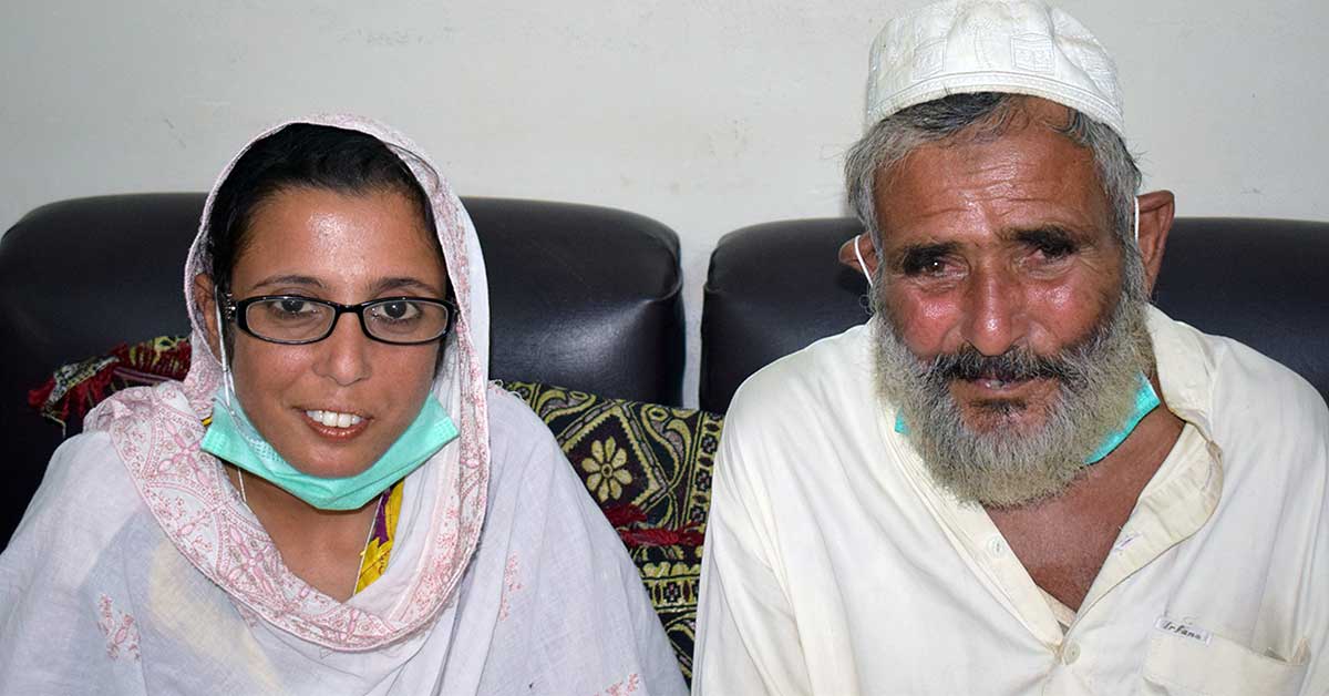 Shakeela and her father.